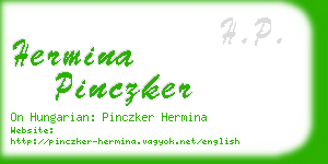 hermina pinczker business card